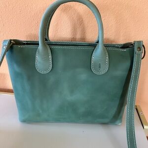 Portland Leather Large Raindrop - Cucumber